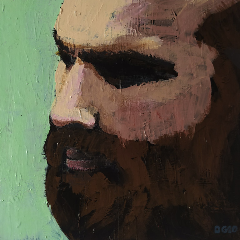Portrait d'Homme n°2 (25 x 25 cm) - 08/2020 Portrait d'Homme n°2 (25 x 25 cm) - 08/2020
