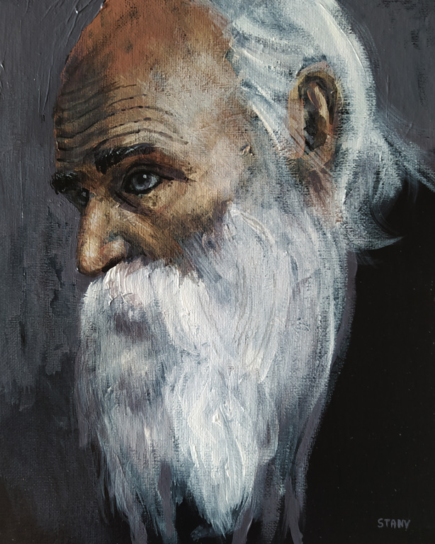 Portrait d'Homme (n°18) (24 x 30 cm) - 04/2022 Portrait d'Homme (n°18) (24 x 30 cm) - 04/2022