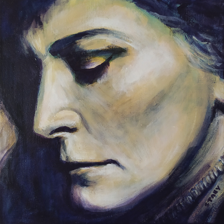 Portrait de Femme (n°3) (30 x 30 cm) - 09/2021 Portrait de Femme (n°3) (30 x 30 cm) - 09/2021
