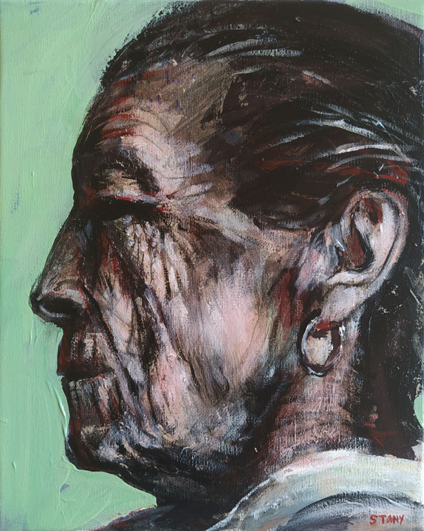 Portrait de Femme (n°4) (24 x 30 cm) - 03/2022 Portrait de Femme (n°4) (24 x 30 cm) - 03/2022