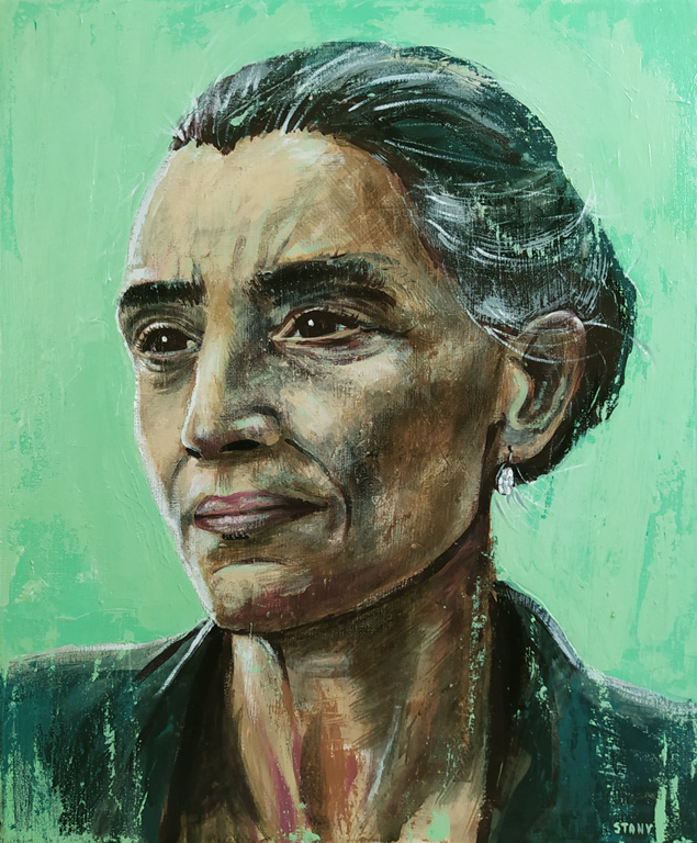 Portrait de Femme (n°5) (38 x 46 cm) - 04/2022 Portrait de Femme (n°5) (38 x 46 cm) - 04/2022