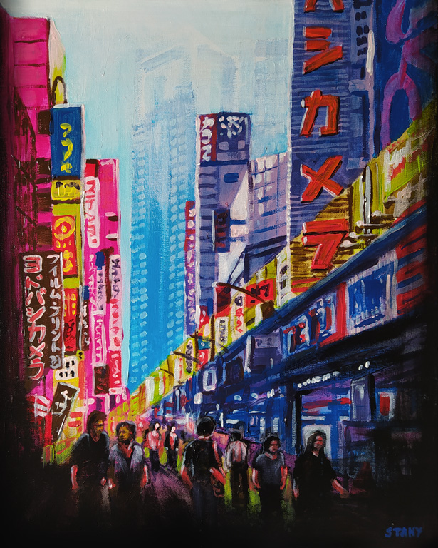Shinjuku Lights (40 x 50 cm) - 06/2021 Shinjuku Lights (40 x 50 cm) - 06/2021