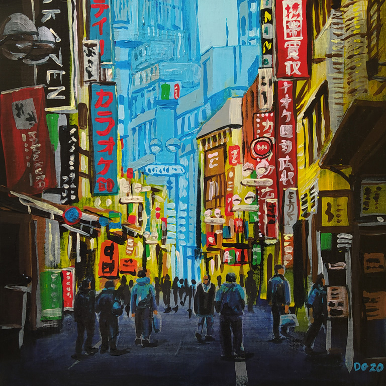 Tokyo Shibuya Street (n°01) (29 x 29 cm) - 03/2020