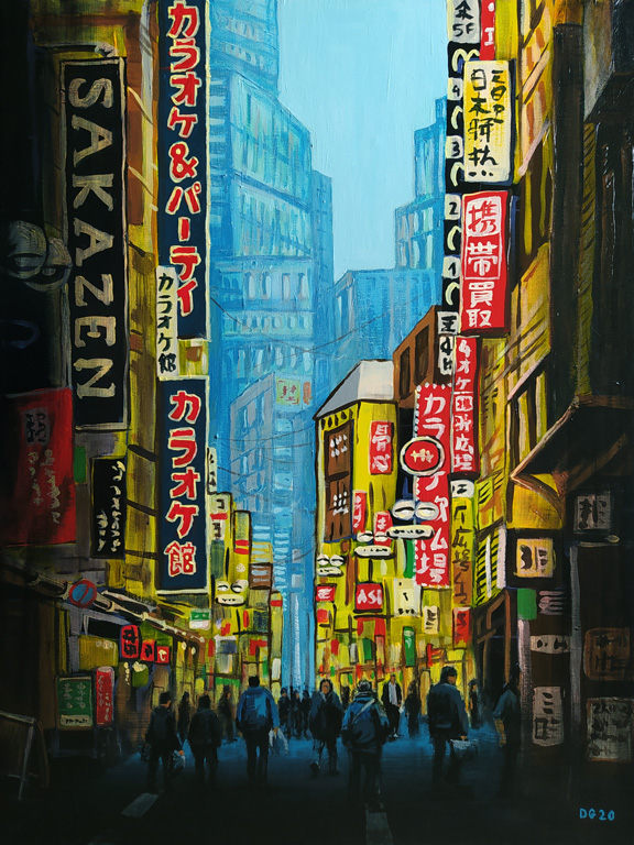 Tokyo Shibuya Street (n°02) (60 x 80 cm) - 04/2020 Tokyo Shibuya Street (n°02) (60 x 80 cm) - 04/2020