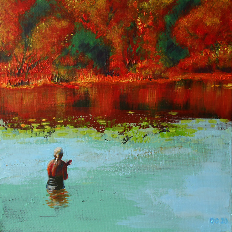 Bain d'Automne (n°2) (29 x 29 cm) - 03/2020 Bain d'Automne (n°2) (29 x 29 cm) - 03/2020