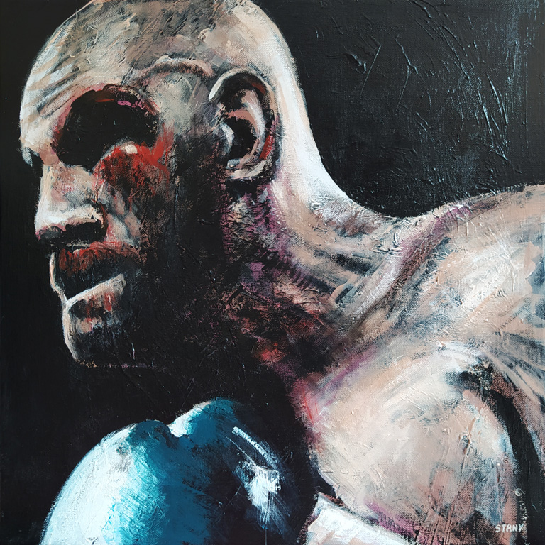 Boxeur (n°2) (50 x 50 cm) - 05/2022 Boxeur (n°2) (50 x 50 cm) - 05/2022