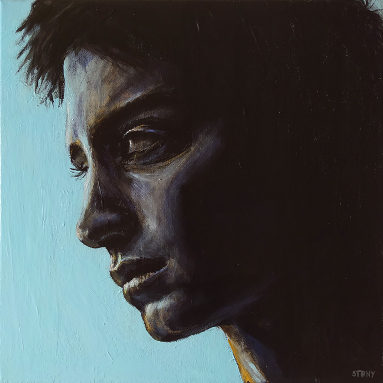 Portrait (n°56) (40 x 40 cm) - 06/2024 Portrait (n°56) (40 x 40 cm) - 06/2024