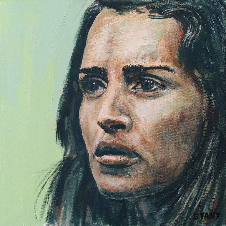 Portrait de Femme (n°2) (30 x 30 cm) - 09/2021 Portrait de Femme (n°2) (30 x 30 cm) - 09/2021